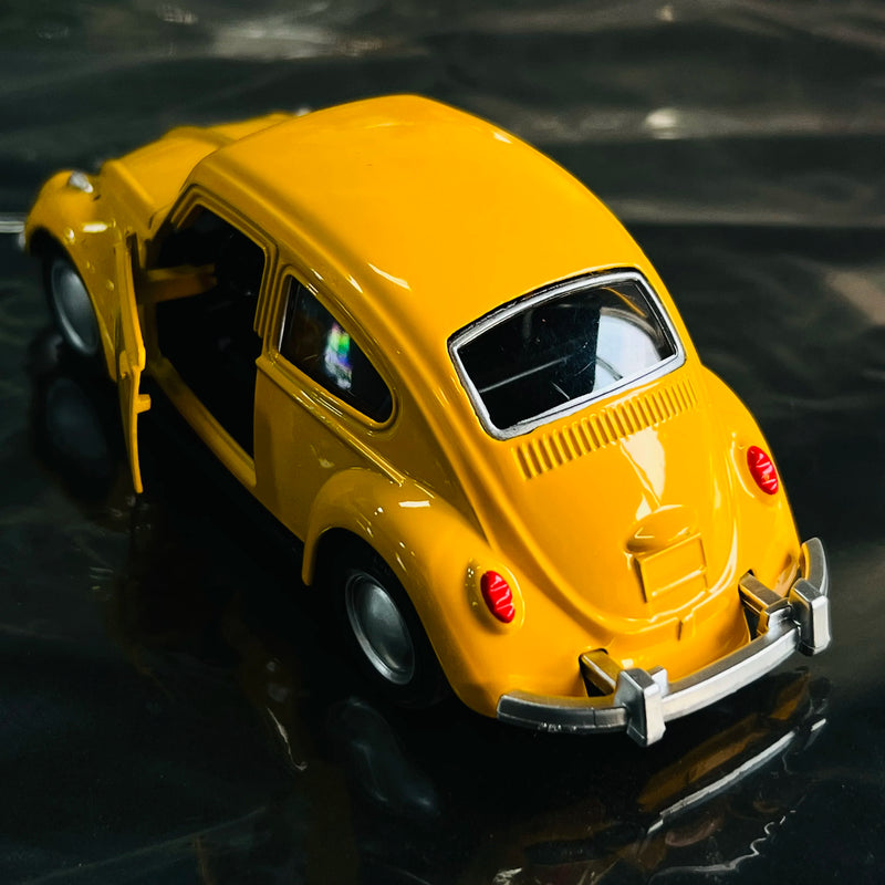 Carro antigo esportivo modelo fusca clássico miniatura brinquedo de carro de liga leve de alta qualidade com porta dupla, decoração , presentes