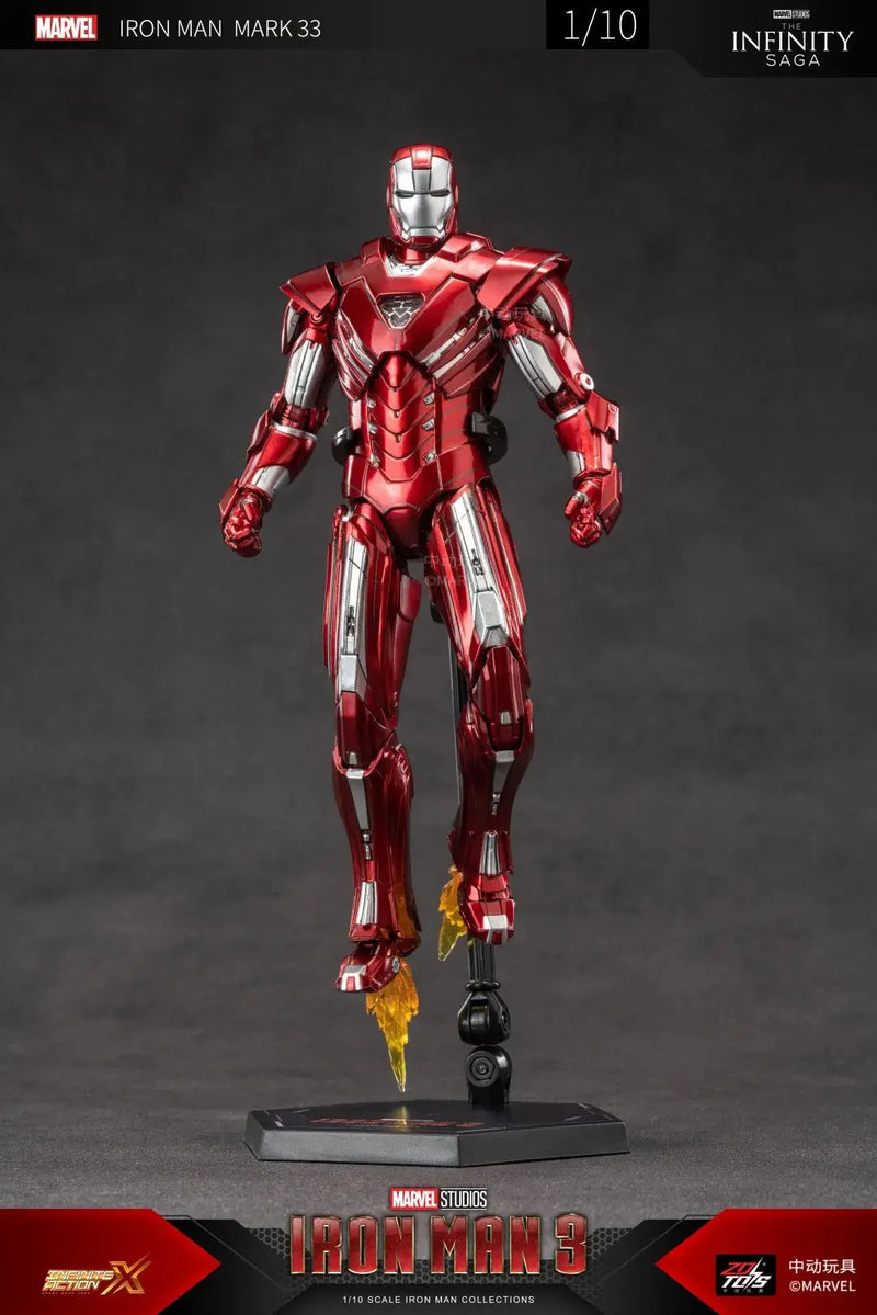 Figuras de ação Estátua de filme Modelo Adulto Colecionável ZD Toys Iron Man Series Blacklash Figuras 1/10 MK33 MK39 MK17 MK21