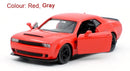 Dodge Challenger SRT Demon Sports Car Alloy Diecast Car Modelo de brinquedo com retrocesso para crianças Presentes Coleção de brinquedos
