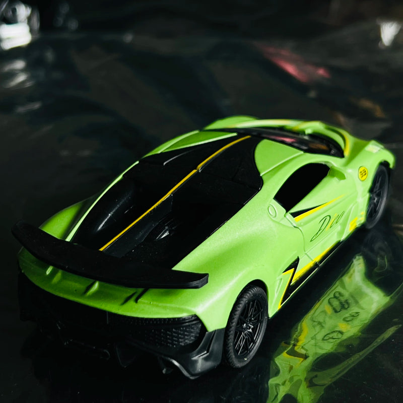 Bugatti modelo de carro de liga infantil, simulação de menino, modelo de carro que pode ser aberto, carro de brinquedo, novo enfeite famoso da internet