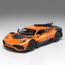 ONE Sports Car Modelo Brinquedo Modificado Metal Diecast Veículos de Roda Livre Simulação Som e Luz Presente para Crianças