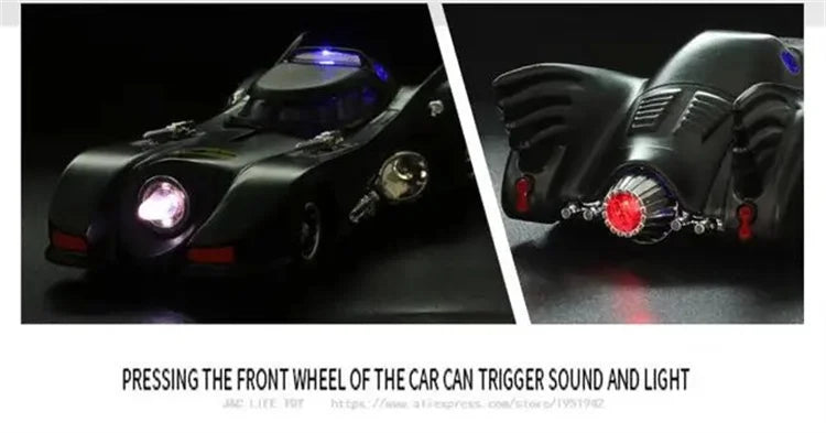 Simulação Clássico Carrinho Morcego Liga Metal Carros Brinquedo Diecasts Veículos Modelo de Metal Carro Decoração Para Homem E Crianças Colecionável Presente Menino