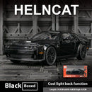 Dodge Challenger Hellcat Toy Car para 1:32 Escala Die Cast Metal Cars Toy Pull Back Hellcat Model Cars com Som e Luz Hellc