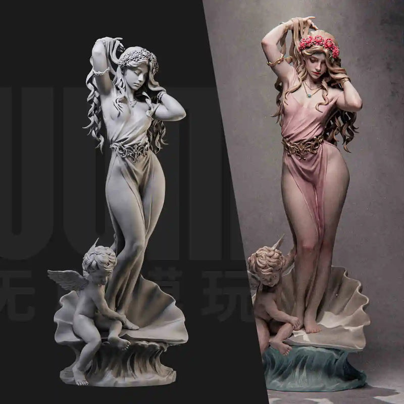 1/24 Deuses Gregos 3206 Mitologia Ocidental GK Modelo Branco Portátil Modelo de Soldado Impresso em 3Dl