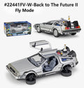 Delorean De Volta para o Futuro Máquina do Tempo Diecast Liga Modelo Carro de Metal para Meninos Brinquedo Coleção de Presentes