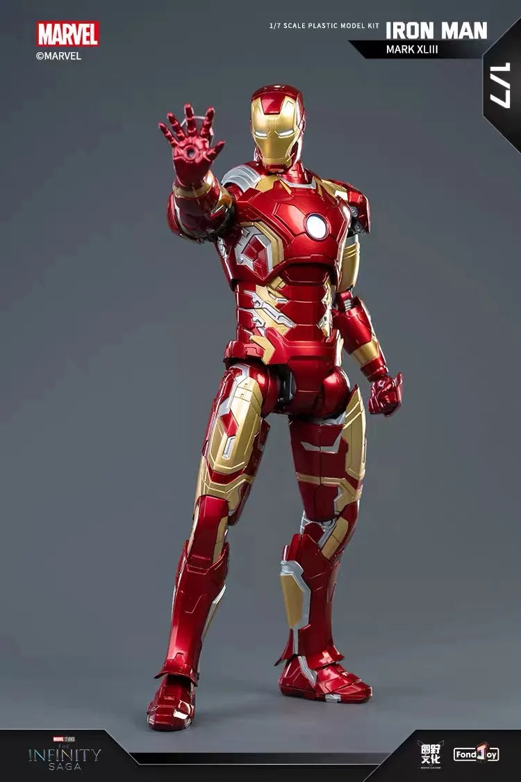 Homem de Ferro FondJoy LED MK42 MK43 MK46 MK1 MK2 MK3 MK4 Brinquedos DIY Figura de Ação Coleção Tony Stark Modelo de Anime Presente para Crianças