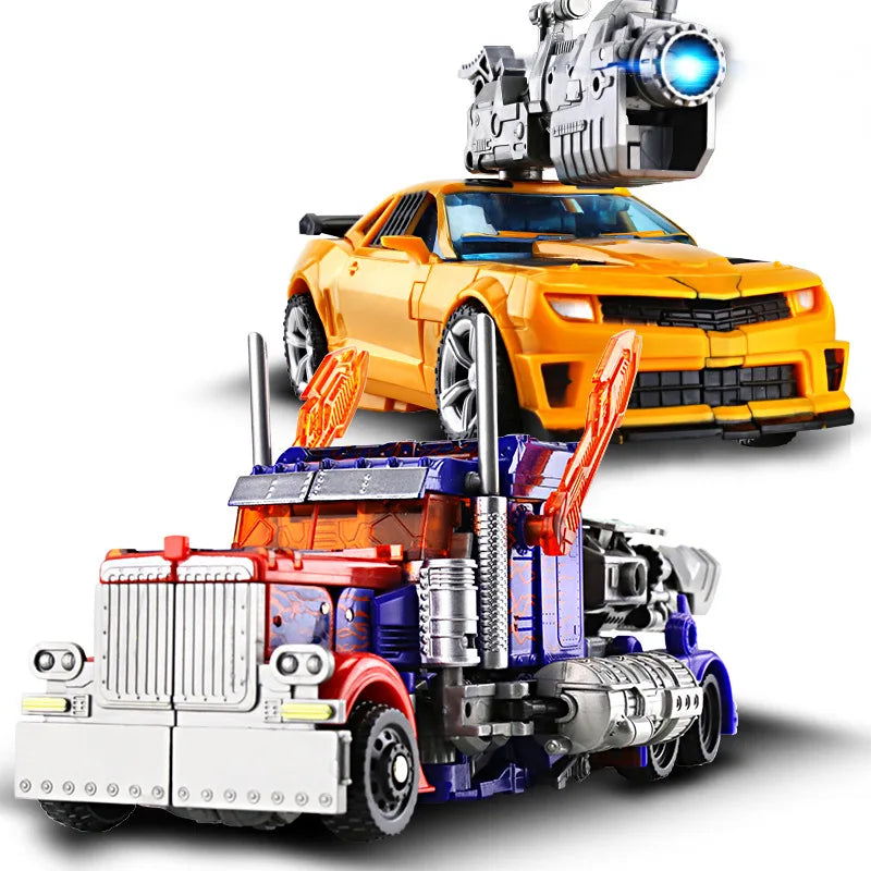 Transformers  Brinquedos de transformação Robô Carro Liga de Plástico YS04A Optimu Prim Figura de Ação Anime Filme Série Presente de Aniversário para Crianças