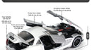 SLR 772S Modelo de carro de brinquedo Corpo de liga Pneus de borracha Diecast Supercarros Modelos Portas abertas Som Luz Brinquedos para crianças Presentes