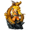 Figura de ação Dragon Ball Z versão Q SSJ3 Goku, bonecos de ação Dragon Fist Explosion PVC GK, estátua, modelo colecionável, brinquedos
