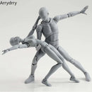 Drawing Figurines Body Kun Body Chan Doll PVC Movable Action Figure Model For SHF Artist Art Model Figure without box