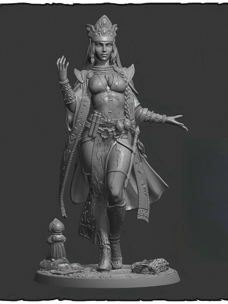 Modelo de resina 1/24 GK, rainha antiga, kit desmontado e sem cor