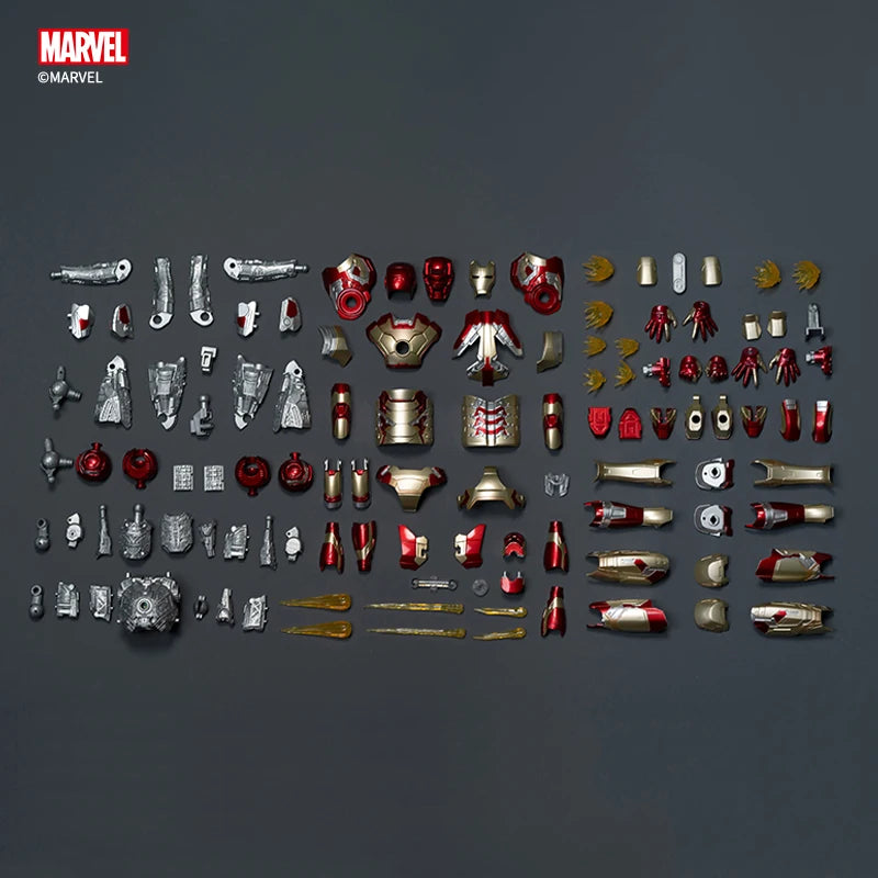 Homem de Ferro  Fondjoy Marvel MK42 Modelo Montado 10 pol. Figuras de Ação em Escala 1/7 Reatores podem emitir luz Ornamento Colecionável Brinquedo para Presente