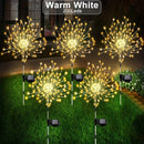1 pacote de luzes solares para fogos de artifício ao ar livre, iluminação de feriados, luzes de fogos de artifício para jardim, pátio, Halloween, Natal, casamento, decoração de parede