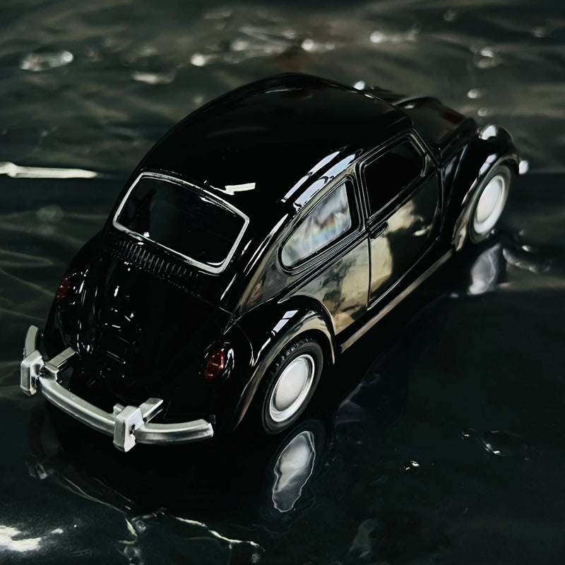 Carro antigo esportivo modelo fusca clássico miniatura brinquedo de carro de liga leve de alta qualidade com porta dupla, decoração , presentes