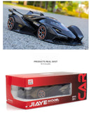 GT V12 Super Concept Sports Car Alloy Metal Diecast Modelo de Carro Som Luz Brinquedos Infantis