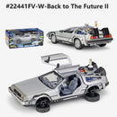 Delorean De Volta para o Futuro Máquina do Tempo Diecast Liga Modelo Carro de  Metal para Meninos Brinquedo Coleção de Presentes