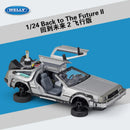 DeLorean Time Machine De Volta para o Futuro Modelo de Carro de Metal Fundido Simulação Coleção Brinquedo Infantil Presente