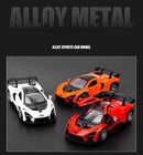 Modelo de carro de liga leve, brinquedo infantil, modelo de carro com som e luz, carro de exposição, brinquedo não controlado por rádio