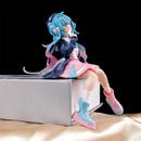Figura de ação de pvc Hatsune Miku, figura de ação de anime fofa de Miku sentada, modelo de desenho animado kawaii, presente de aniversário para crianças