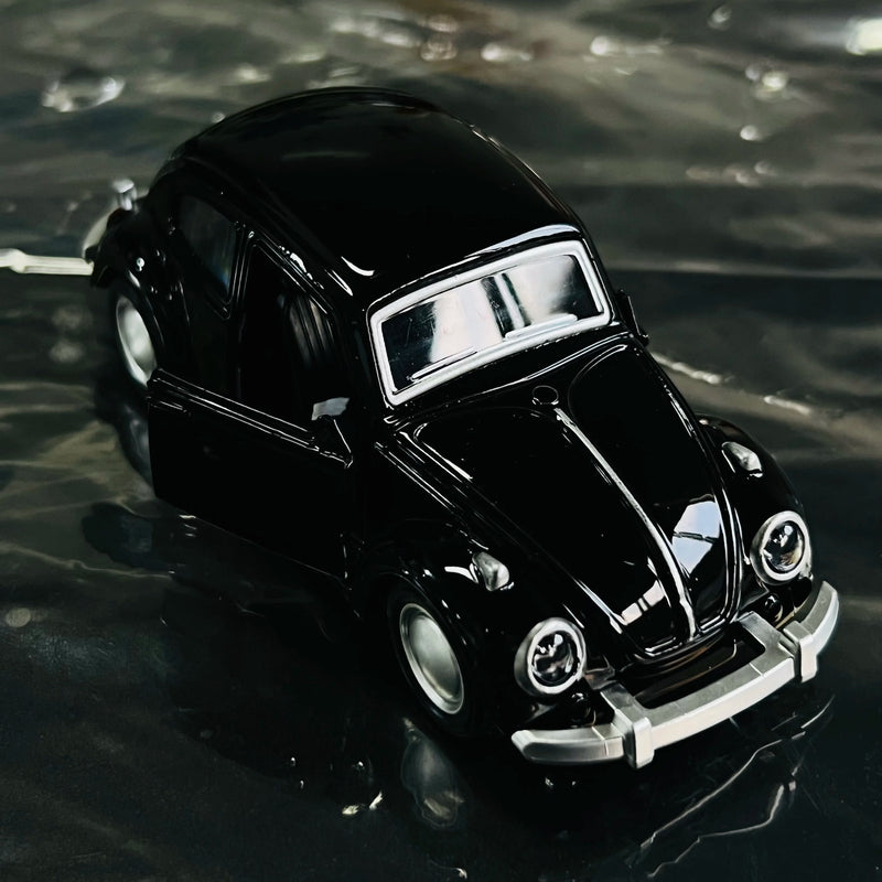 Carro antigo esportivo modelo fusca clássico miniatura brinquedo de carro de liga leve de alta qualidade com porta dupla, decoração , presentes