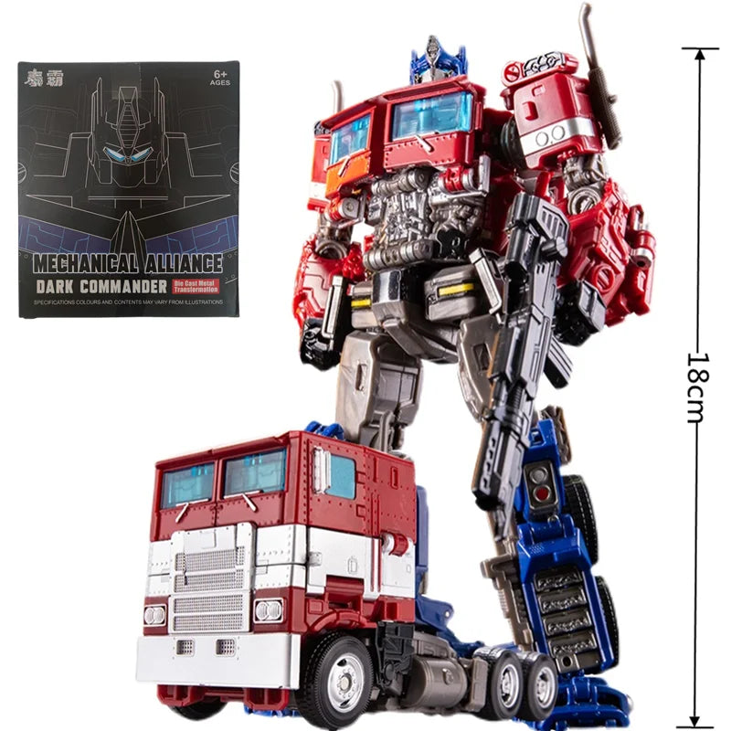Transformers  Brinquedos de transformação Robô Carro Liga de Plástico YS04A Optimu Prim Figura de Ação Anime Filme Série Presente de Aniversário para Crianças