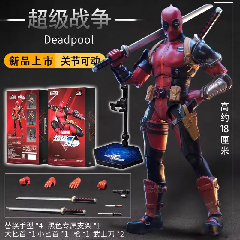 Figura de ação Deadpool e Wolverine ZD Original Thor 1/10 X-Men Limitado Guardiões da Galáxia Lord Desenho Animado Brinquedos para Crianças Presente