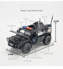 Carro de polícia blindado SWAT em escala 1:32, modelo de brinquedo de metal fundido, com absorção de choque, caminhão pesado, brinquedo com som e luz, presente para crianças