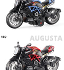 Pocket Toy Alloy Motorcycle Model Miniature Diecast Racing Off-Road Motorcycle Simulation Car Toy Street Motorcycle Model Gift