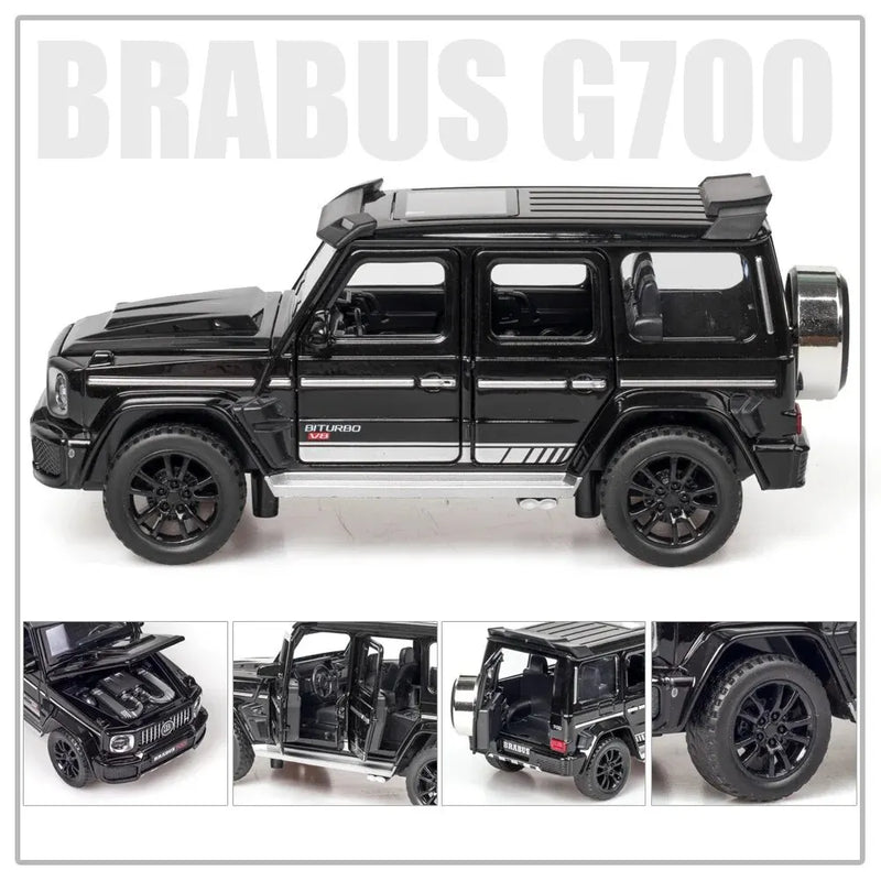 G700 Liga Modelo de Carro Simulação Brinquedo Diecast Veículos Off-road SUV Com Som e Luz Colecionável Presente Infantil 1/32 G700 Liga