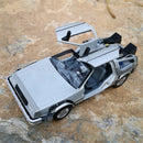 DeLorean Time Machine De Volta para o Futuro Modelo de Carro de Metal Fundido Simulação Coleção Brinquedo Infantil Presente