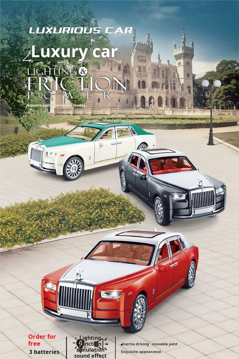 Rolls-Royce Phantom Modelo de Carro Ornamentos Carro de Luxo Sedan Brinquedo Infantil Coleção para presente