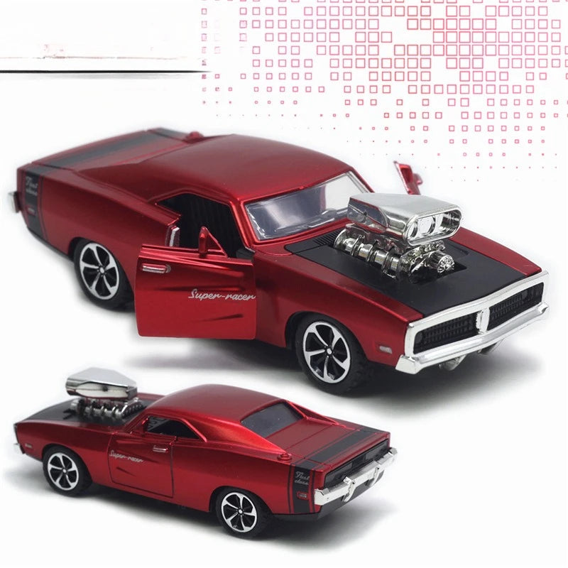 Mini Dodge Alloy Modelo Retro Simulação Brinquedo Coleção Ornamento Presente