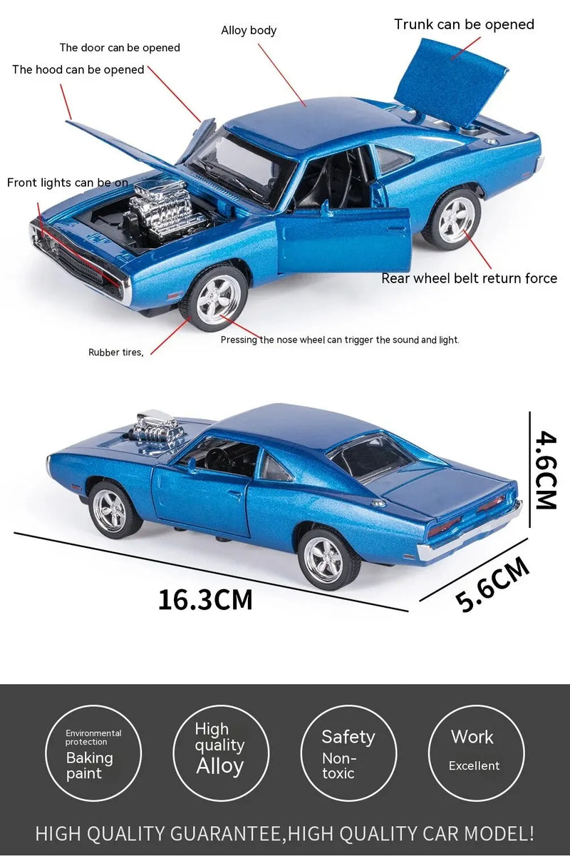 Challenger Velozes e Furiosos 7 Liga Modelo de Carro Diecasts Veículos de Brinquedo Decoração Brinquedos para Crianças