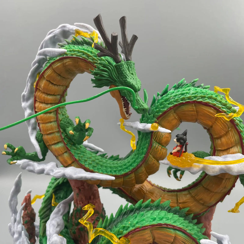 Boneco de anime Dragon Ball de 24 cm, boneco   Shenlong,  Shenron, Goku e Shenron, modelo de estátua de PVC, coleção de bonecas, brinquedos para presente de quarto