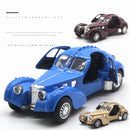 Bugatti 57SC Atlantic Classic Car Simulação Diecast Metal Alloy Model Car Coleção de brinquedos para crianças Presentes