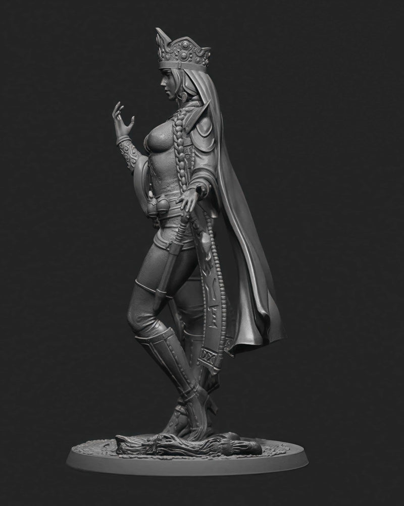 Modelo de resina 1/24 GK, rainha antiga, kit desmontado e sem cor