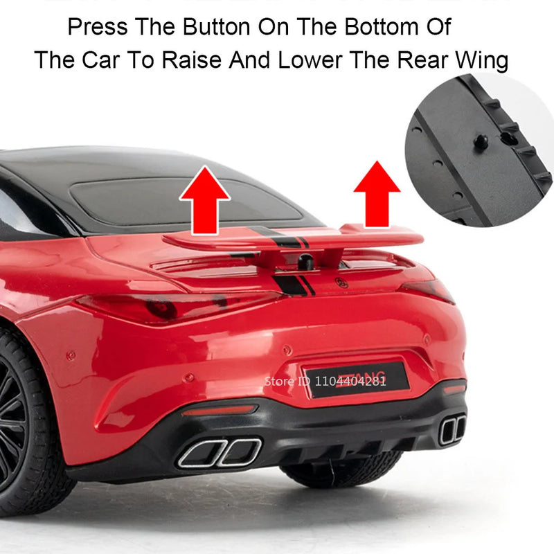 SL63 G800 Modelo Miniatura Carro Brinquedos Diecast Liga Veículos Roda Dianteira Direção Som Luz Puxar Para Trás Modelos Presente Adulto