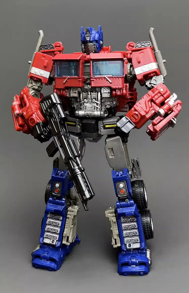 Transformers  Brinquedos de transformação Robô Carro Liga de Plástico YS04A Optimu Prim Figura de Ação Anime Filme Série Presente de Aniversário para Crianças