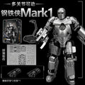 Homem de Ferro FondJoy LED MK42 MK43 MK46 MK1 MK2 MK3 MK4 Brinquedos DIY Figura de Ação Coleção Tony Stark Modelo de Anime Presente para Crianças