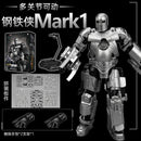 Homem de Ferro FondJoy LED MK42 MK43 MK46 MK1 MK2 MK3 MK4 Brinquedos DIY Figura de Ação Coleção Tony Stark Modelo de Anime Presente para Crianças