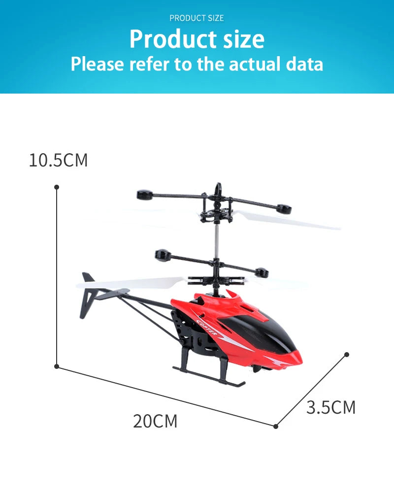 Rechargeable Mini RC Drone Remote Safe Fall-resistant RC Helicopters Drone Children Toys（No remote control battery