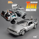 Delorean De Volta para o Futuro Máquina do Tempo Diecast Liga Modelo Carro de  Metal para Meninos Brinquedo Coleção de Presentes