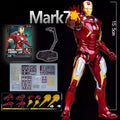Homem de Ferro FondJoy LED MK42 MK43 MK46 MK1 MK2 MK3 MK4 Brinquedos DIY Figura de Ação Coleção Tony Stark Modelo de Anime Presente para Crianças