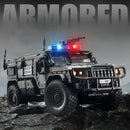 Carro de polícia blindado SWAT em escala 1:32, modelo de brinquedo de metal fundido, com absorção de choque, caminhão pesado, brinquedo com som e luz, presente para crianças