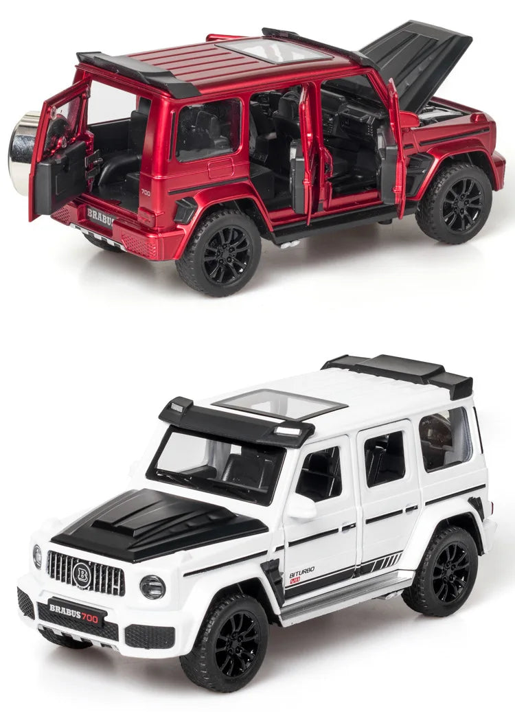 G700 Liga Modelo de Carro Simulação Brinquedo Diecast Veículos Off-road SUV Com Som e Luz Colecionável Presente Infantil 1/32 G700 Liga
