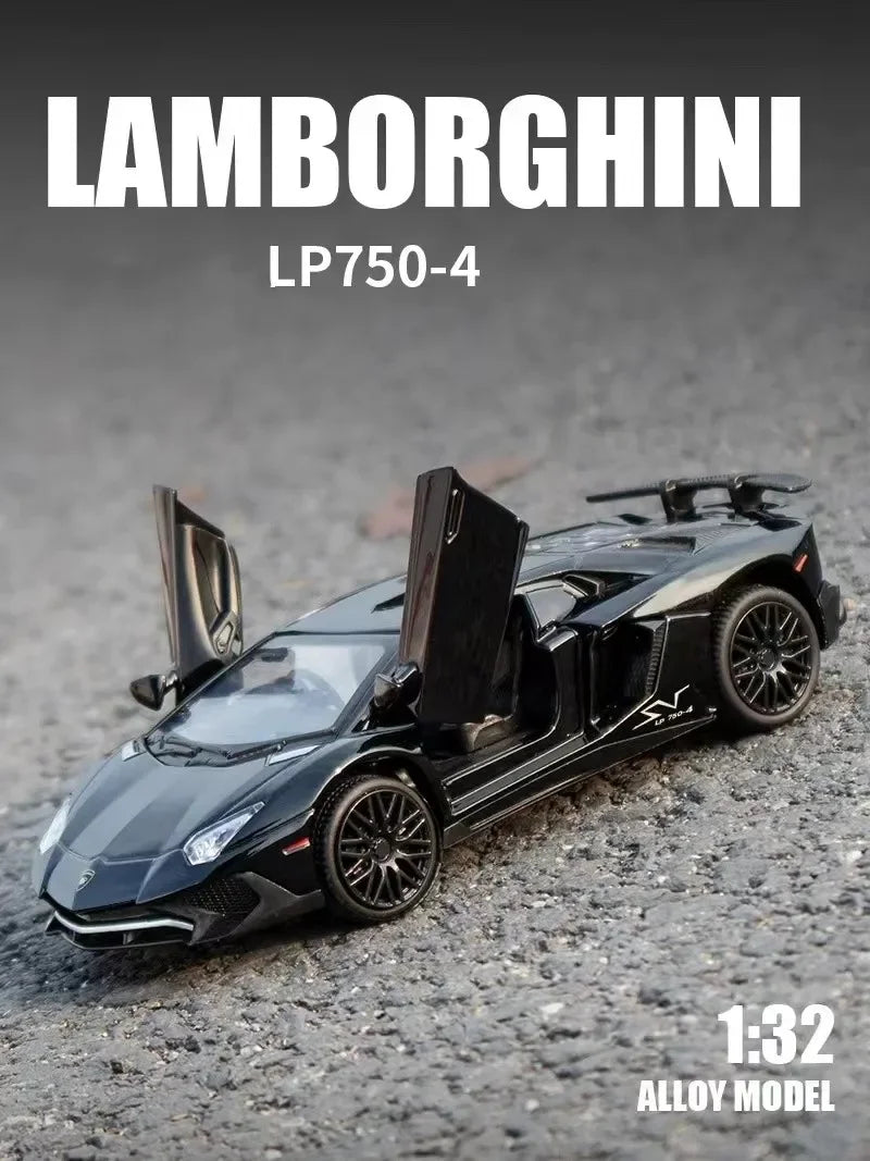 Lamborghinis SV LP750-4 Liga Esportiva Modelo Diecast & Brinquedo Veículo de Metal Simulação Modelo de Carro Coleção Presentes Infantis
