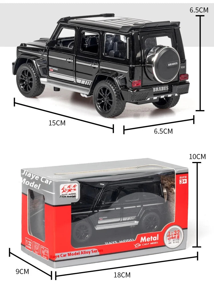 G700 Liga Modelo de Carro Simulação Brinquedo Diecast Veículos Off-road SUV Com Som e Luz Colecionável Presente Infantil 1/32 G700 Liga