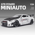 Nissan Skyline Ares GTR R35 Diecasts e veículos de brinquedo, modelo de carro de brinquedo de metal, simulação de alta qualidade, coleção de brinquedos para crianças