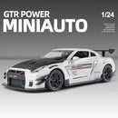 Nissan Skyline Ares GTR R35 Diecasts e veículos de brinquedo, modelo de carro de brinquedo de metal, simulação de alta qualidade, coleção de brinquedos para crianças