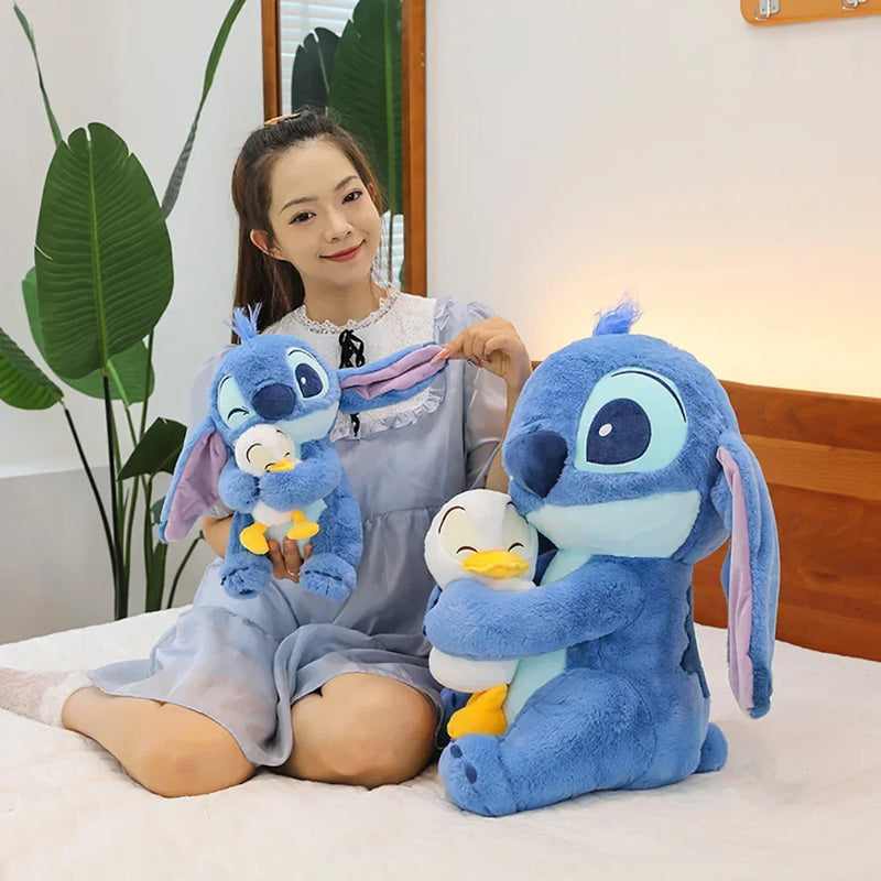 Stitch Anime Boneco Bonito Desenho Animado Sofá Travesseiro Brinquedo Apaziguador Moda Decoração de Quarto 30 cm Presente de Natal para Amigo
